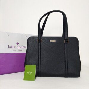 NWT Kate Spade Newbury Lane "Miles" Black Saffiano Leather Tote Bag